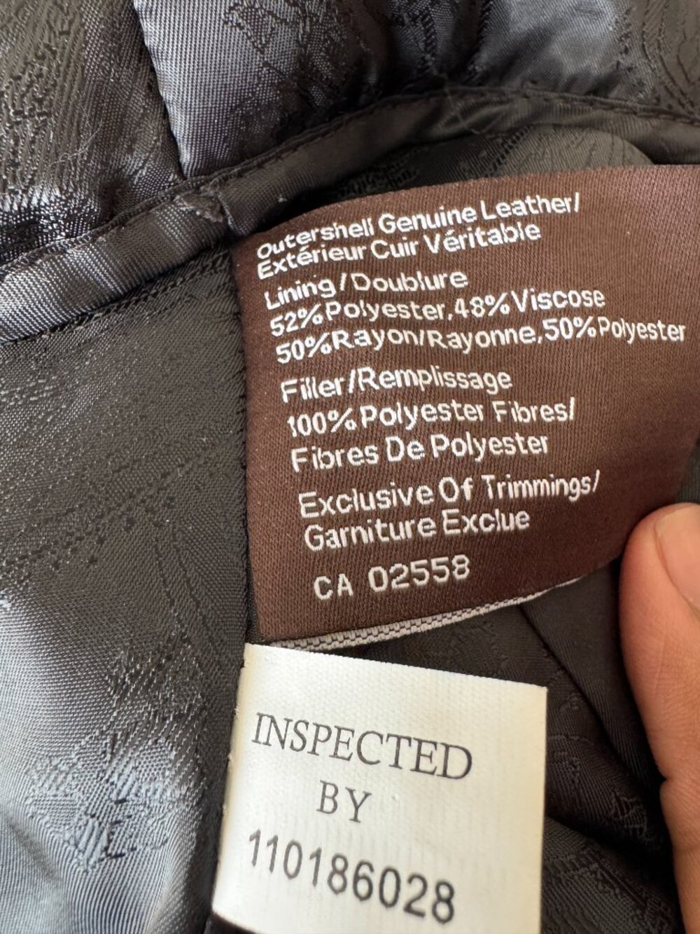 Danier black leather jacket - Picture 4 of 7